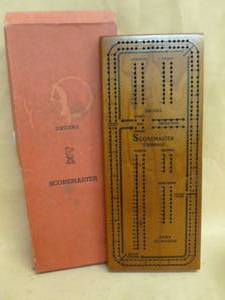 lot 166 image: Vintage Cribbage Board