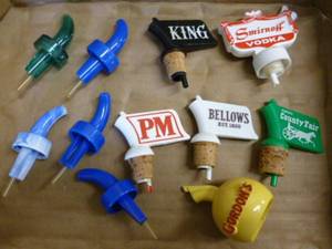 lot 330 image: Vintage Whiskey Bottle Spouts