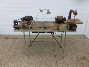 lot 458 image: Vintage Lathe