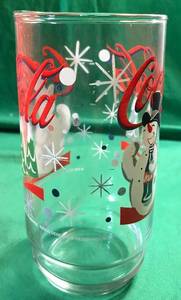 lot 79 image: Vintage Coca-Cola Glasses Snowman Holiday 16oz Indiana Glass Co. Set of 6 In Box