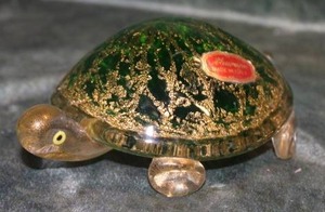 lot 22 image: Murano Art Glass Turtle Made in Italy