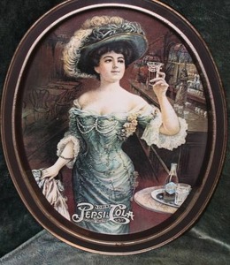 lot 31 image: Pepsi-Cola Oval Bar Tray
