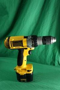 lot 34 image: Dewalt 12V Drill, 2 Batteries, Charger & Case