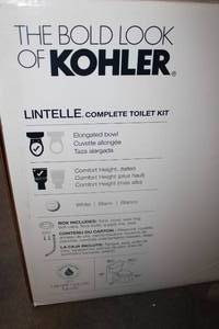 lot 8 image: Kohler Lintelle Complete Toilet Kit, White
