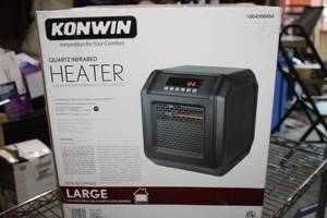 lot 50 image: Konwin 1,500-Watt Electric Infrared Space Heater with Remote Control