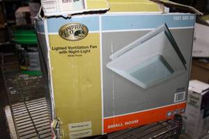 lot 75 image: Hampton Bay 50 CFM Ceiling Bath Fan with Night Light