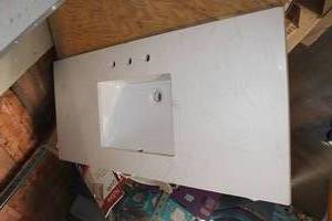 lot 7 image: Marble Vanity Top