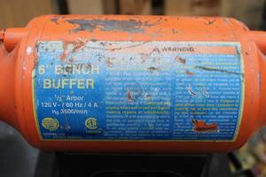 lot 86 image: Central 6 Bench Buffer & Craftsman Buffer Polisher