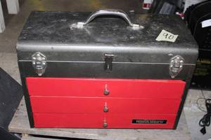 lot 90 image: Workshop Metal Tool Box