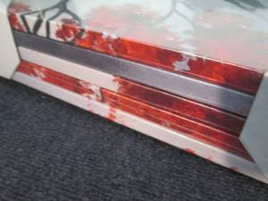 5 PC Canvas Art BLACK WHITE RED Tre...