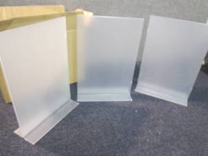 3 Vertical Acrylic  8.5x11 Sign Hol...