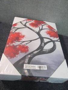 5 PC Canvas Art BLACK WHITE RED Tre...