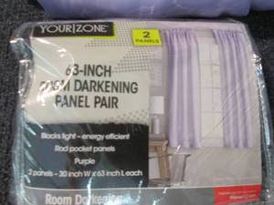 4- 30x63 inch Room Darkening Panels...