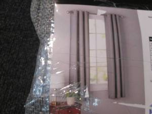 2- 38x63 inch Grommet Curtain Panel...