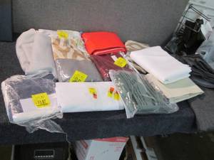 Large Lot Assorted Curtain Panels e...