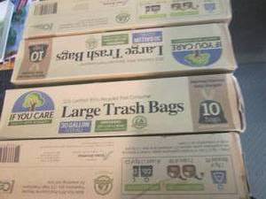 4- 10ct 30 Gal Trash Bags...