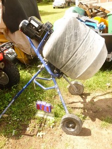 Kobalt cement mixer. Lightly used. Has new motor. Tested & works. As shown.