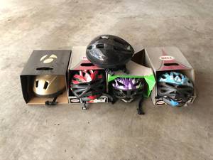 lot 103 image: Bells & Trek Helmets