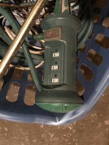 lot 128 image: &nbspLot of outdoor Extension Cords & 6 Wire ToiletSink Auger