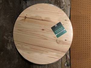 lot 129 image: MasterCraft Edge Glued Pine  30 Round Table