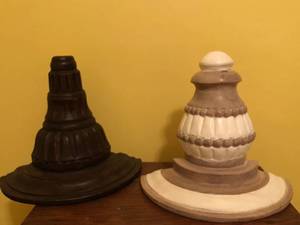 lot 146 image: Candle Wall mantle Set of 2