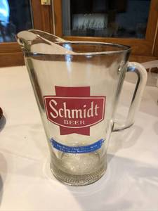 lot 317 image: SCHMIDTS GLASS Beer Pitcher