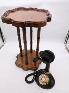 lot 8 image: 1960s Mahogany Bamboo Style Brandt&nbspTable