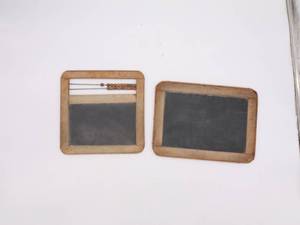lot 26 image: Matching Antique Set of an Abacus & Chalkboard 