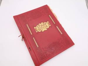 lot 30 image: 1930s Scrapbook, Embossed Detailing with Gold finishing