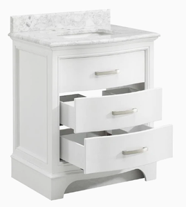lot 10 image: New Allen  Roth Tennaby Bathroom Vanity with Marble Top