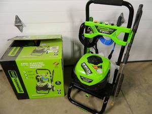 lot 3 image: New Greenworks Pro 2300 psi Brushless Pressure Washer