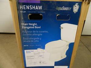 lot 11 image: New AquaSource Henshaw Toilet (no tank lid)