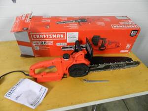 lot 25 image: Craftsman 14 inch Electric Chainsaw