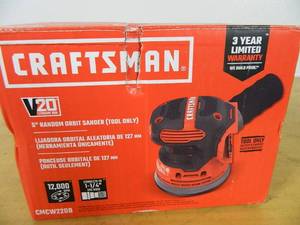 lot 47 image: New Craftsman V20 Cordless Random Orbit Sander