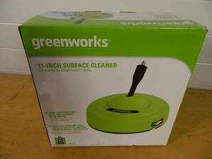 lot 104 image: New Greenworks Surface Cleaner Attachment for Pressure Washer