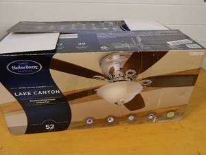 lot 117 image: New Ceiling Fan (no glass globe)