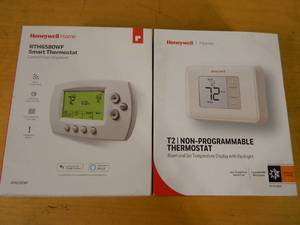 lot 119 image: 2 Honeywell Digital Thermostats