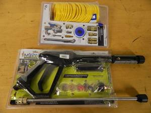 lot 162 image: Pressure Washer Wand, Air Hose Accessory Set