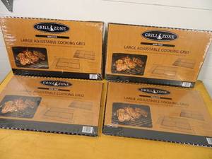 lot 182 image: 4 New Large Adjustable Cooking Grate