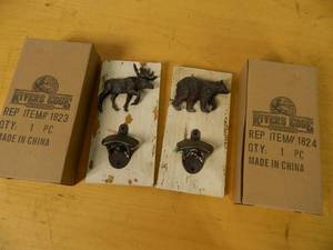 lot 195 image: 2 New Wall Mount Bottle Openers