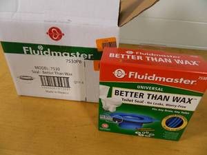 lot 218 image: Plumbers Pack Case of 8 Fluidmaster Better Than Wax 7530 Toilet Seals