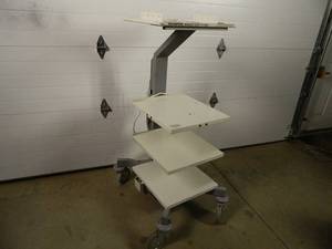 lot 20A image: Computer  Shop Cart on Large Casters