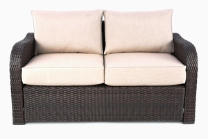 lot 2A image: New allen  roth Northborough 5-Piece Metal Frame Patio Conversation Set with Sunbrella Cushions