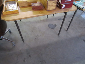 lot 213 image: (3) Folding Tables & Misc.