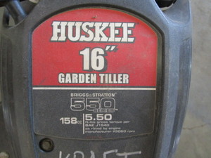 lot 25 image: Huskee 16 Tiller