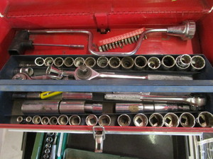 lot 30 image: Tool Box & Misc. Tools