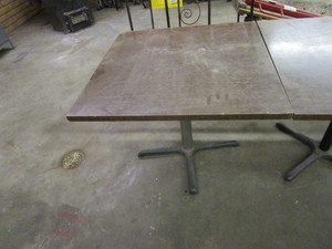 lot 88 image: (2) BarRestaurant Tables 36x36x29