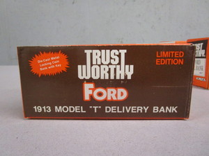 lot 106 image: (New in Box) 1913 Ford Model T Delivery Die-Cast Bank