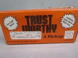 lot 108 image: (New in Box) 1929 Ford Model A Pickup Die-Cast Bank