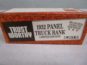 lot 109 image: (New in Box) 1932 Ford Panel Truck Die-Cast Bank